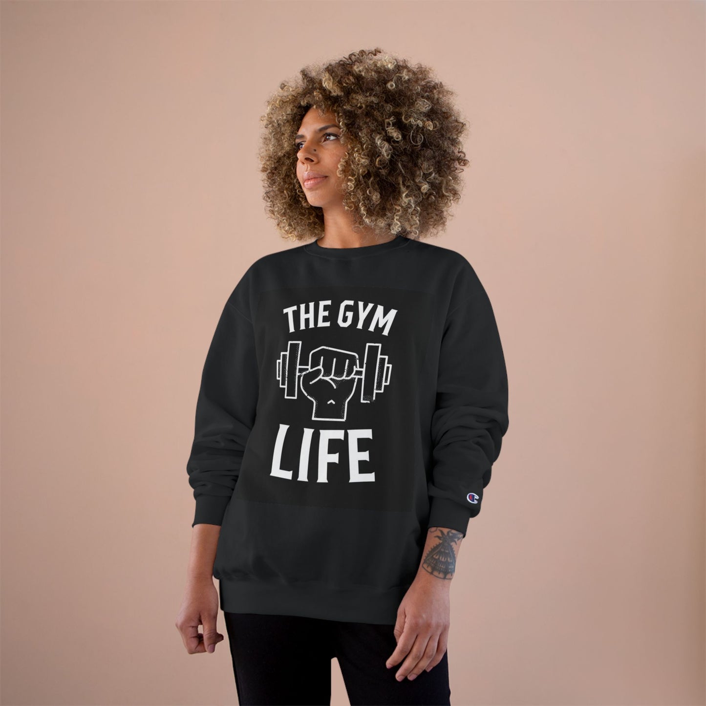 Fitness Champion Sweatshirt, Gym Life Apparel, Workout Gear, Motivational Sweatshirt, Gift for Fitness Enthusiasts, Casual Fitness Wear