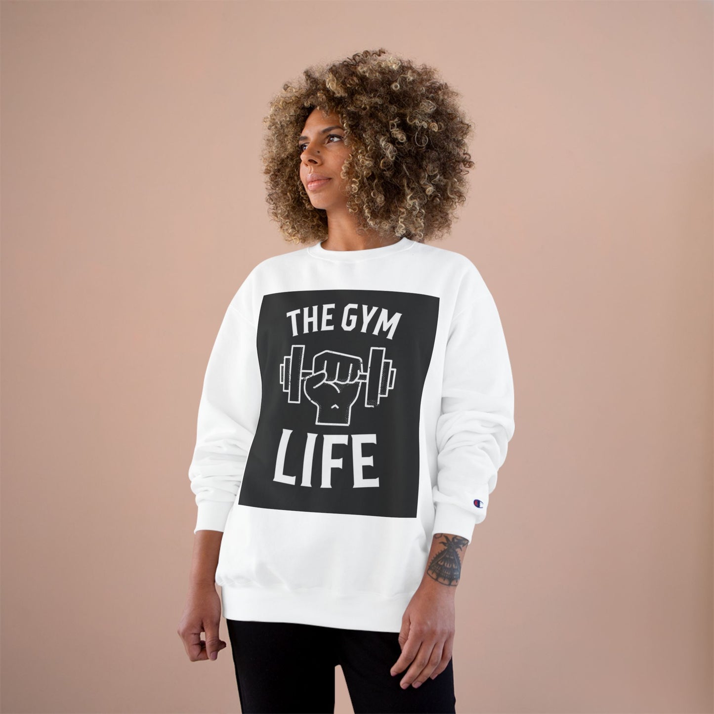 Fitness Champion Sweatshirt, Gym Life Apparel, Workout Gear, Motivational Sweatshirt, Gift for Fitness Enthusiasts, Casual Fitness Wear